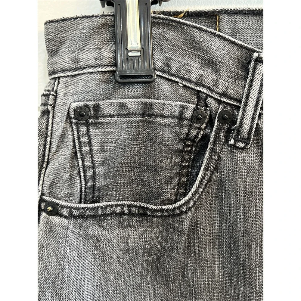 Levis 501 straight leg jeans Men 34X32 (35x31 ) Button Fly Gray Denim